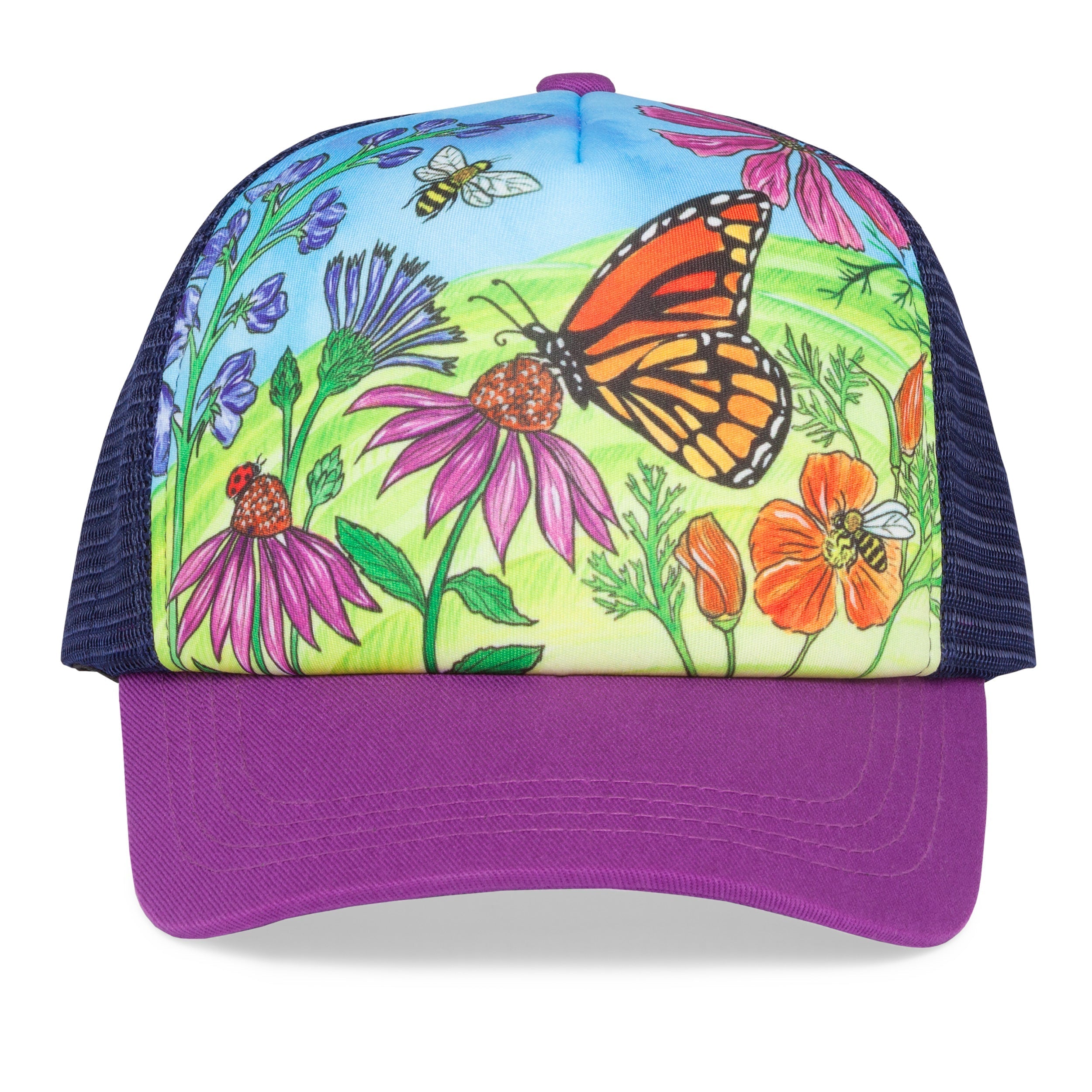 Kids' Butterfly and Bees Trucker J9 jv