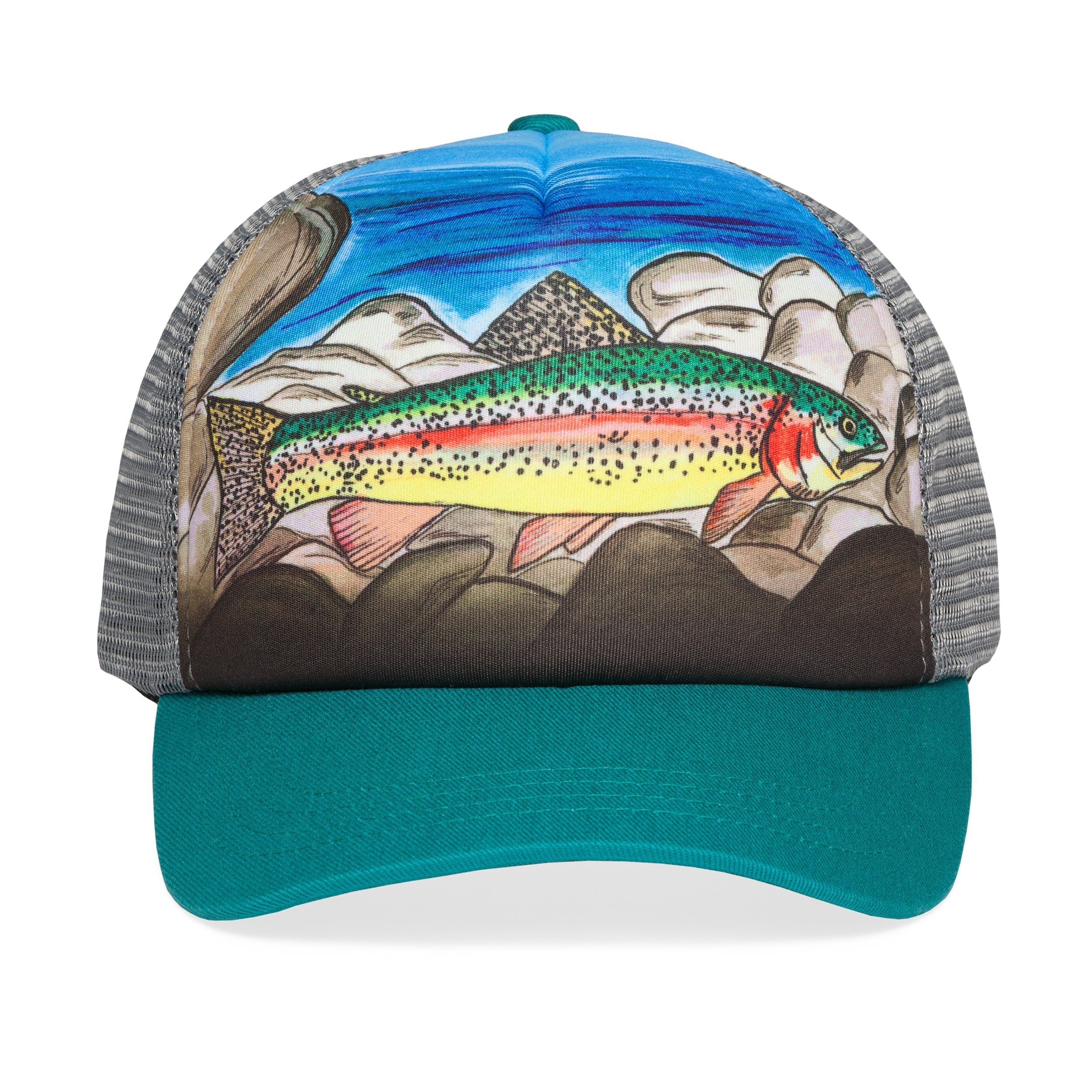 Kids' Rainbow Trout Trucker J3 kv