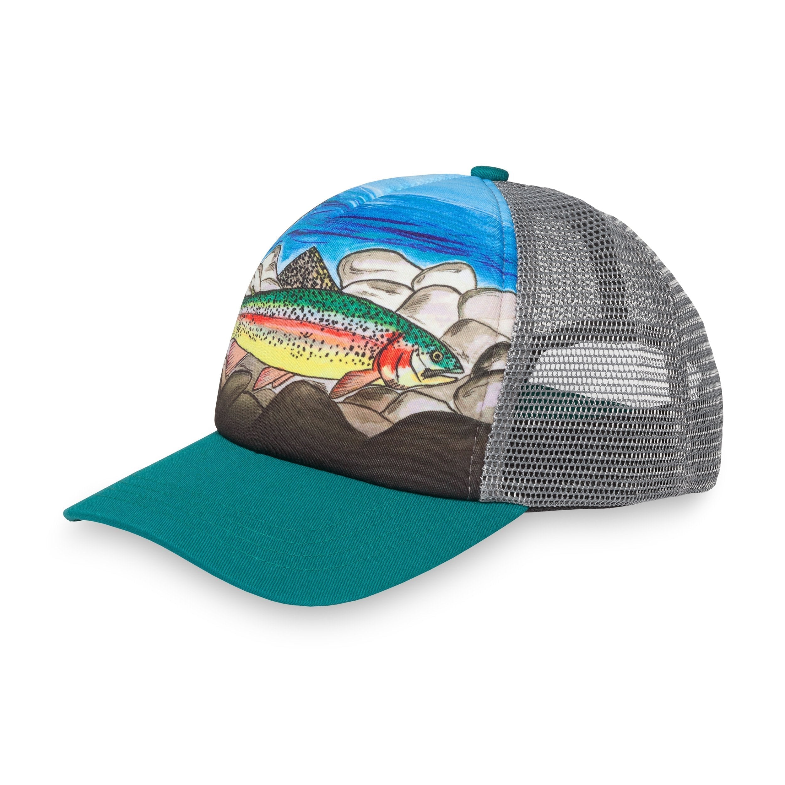 Kids' Rainbow Trout Trucker J3 kv