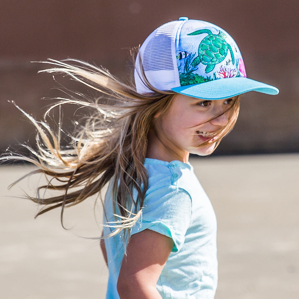 Kids' Sea Turtle Trucker - SALE V1 cO