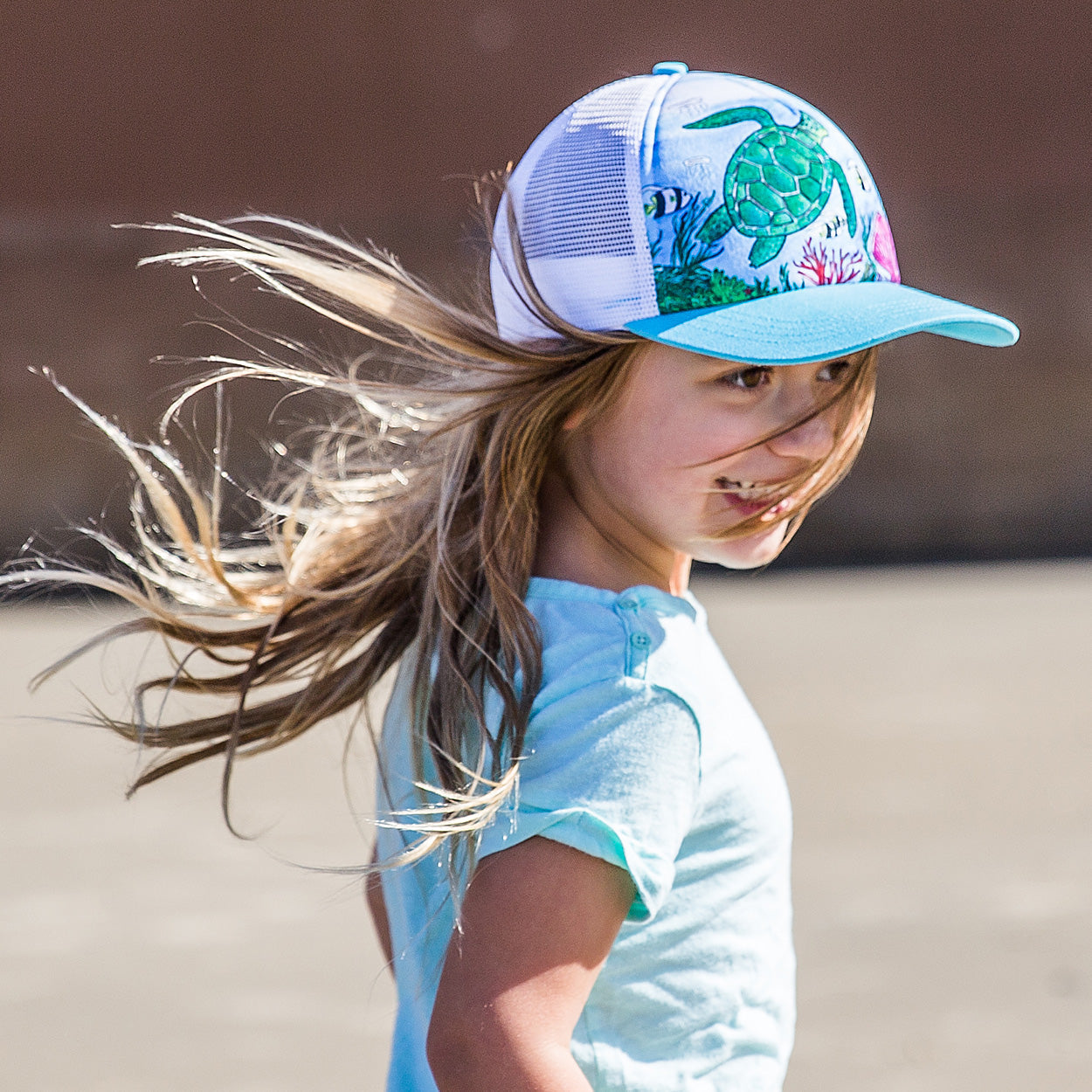 Kids' Sea Turtle Trucker - SALE V1 cO